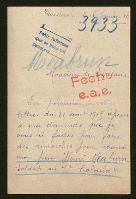 Expediente de Henri Meaburn