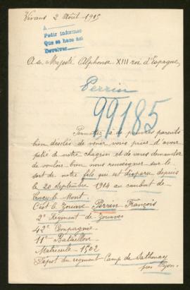 Expediente de François Perrin