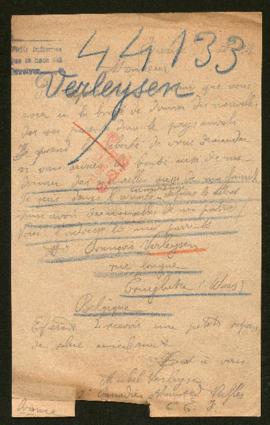 Expediente de François Verleysen