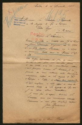 Expediente de la familia Hautecour Duvinage