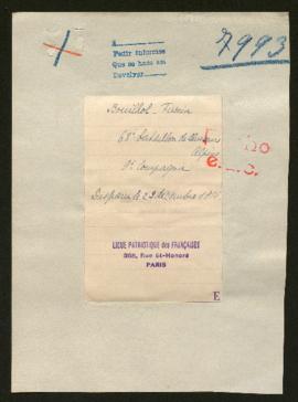 Expediente de Firmin Bouillol