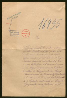 Expediente de la familia Amelon Deleau