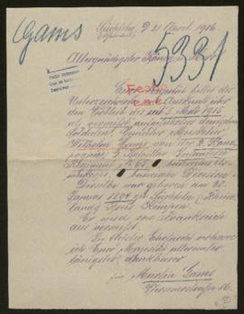 Expediente de Wilhelm Gams