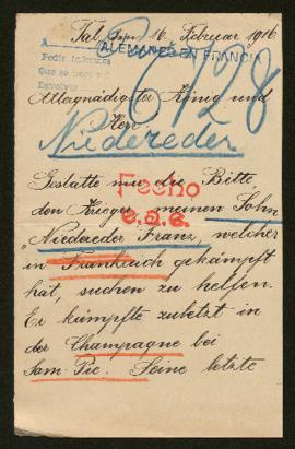 Expediente de Franz Niedereder