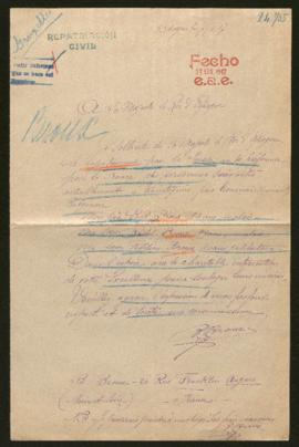 Expediente de la familia de B. Broux