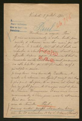 Expediente de André Joseph Alexandre Léon Paul