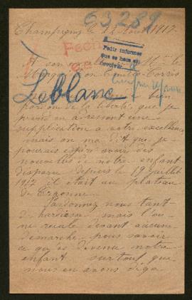 Expediente de Lucien Charles Leblanc