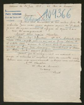 Expediente de Marcel Louis Eugène Chevalier