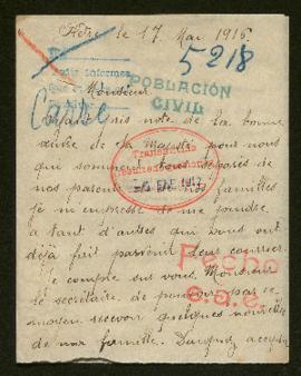 Expediente de madame Daniel Carré