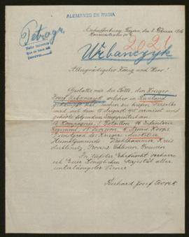 Expediente de Josef Urbanczyk