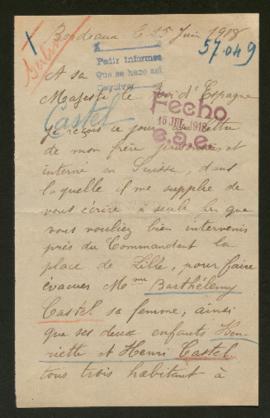 Expediente de Barthélemy Castel