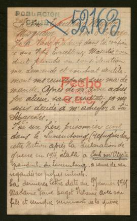 Expediente de Louis Dago