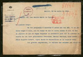 Expediente de Marcel Bertaud y Aimé Pradal