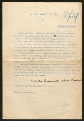 Expediente de Aristide Cipriano