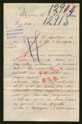 Expediente de la familia Gustave Hadengue y de madame Fernand Le Rouget