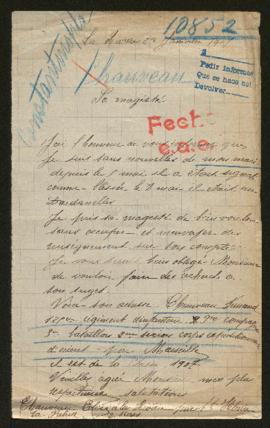 Expediente de Fernand Chauveau