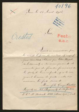 Expediente de Georges Crestes