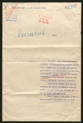 Expediente de Josine ducarne Fourmeaux