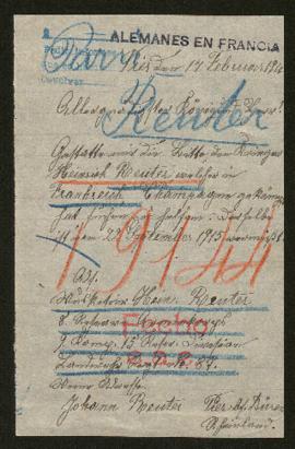 Expediente de Heinrich Reuter