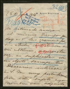 Expediente de Paul Marie Charles Pierre de Fraguier