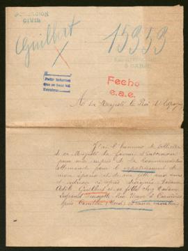 Expediente de la familia de Léon Guilbert