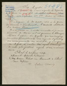 Expediente de Sylvain Camille Chauvin