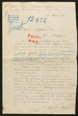 Expediente de Maurice Ernest François Gouet