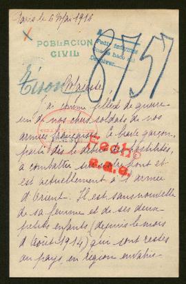 Expediente de madame Romain Tison