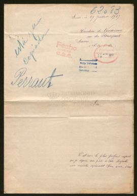 Expediente de Robert Charles Antoine Marie Joseph Perraut