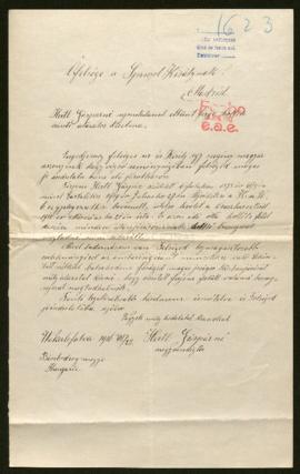 Expediente de Gáspár Hertl