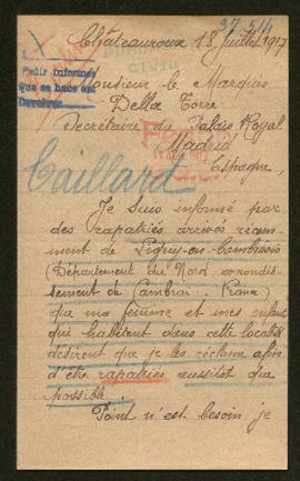 Expediente de la familia Caillard-Carpentier