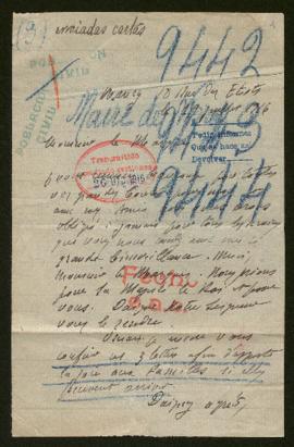 Expediente de Charles Biquillon, Lucien Fastinger y Marie Augustin