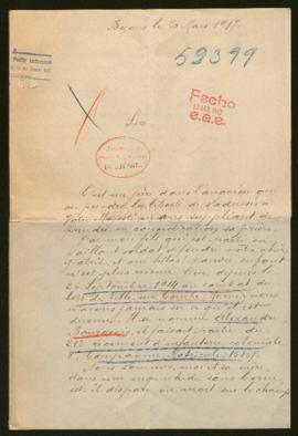 Expediente de Alexander André Burgeois
