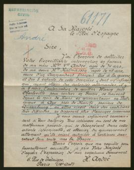 Expediente de madame veuve André y madame Malmasson