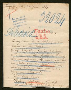 Expediente de Hélène Delecroix, Marie Delecroix y Aline Delecroix Creton