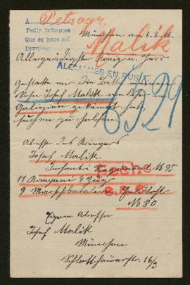 Expediente de Josef Malik