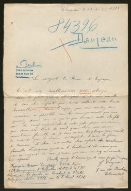 Expediente de François Xavier Danjean