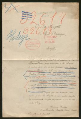 Expediente de madame veuve Gaston Hodeige, madame Dolhain y Eva Delfosse