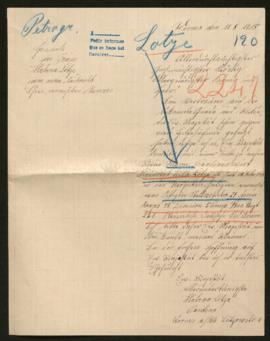 Expediente de Heinrich Wilhelm Lotze