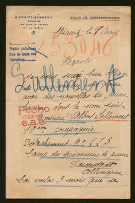 Expediente de Albert Lallement