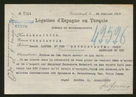 Expediente de Constantin Almaliotis