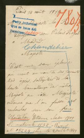 Expediente de Etiénne Chandelier