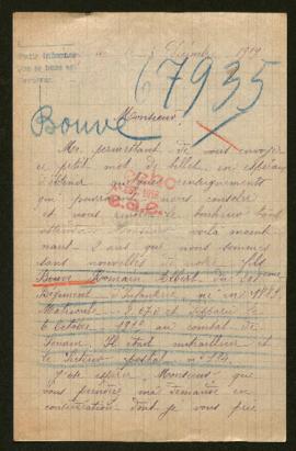 Expediente de Romain Albert Bouve