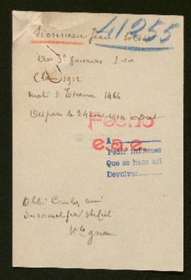 Expediente de Jean Sionneau