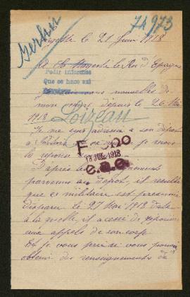 Expediente de André Alexandre Loizeau