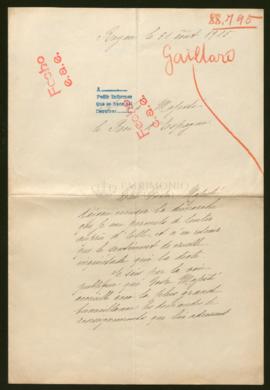 Expediente de Eugène Jacques Gaillard