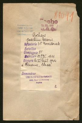 Expediente de Joachim Marie Rochais