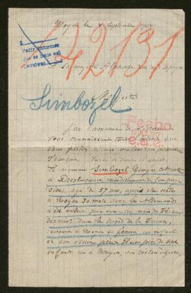 Expediente de Georges Simbozel