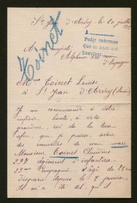 Expediente de Claudius Toinet