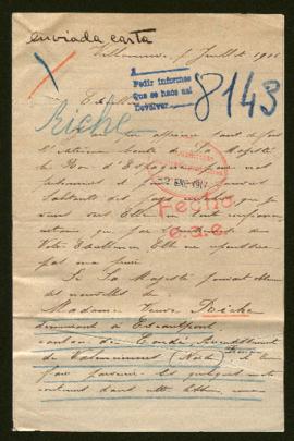 Expediente de madame veuve Riche